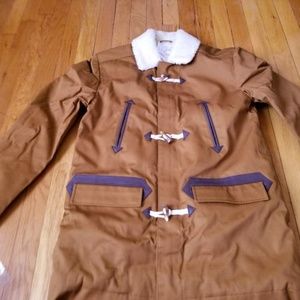 Boys' sherpa-lined toggle coat